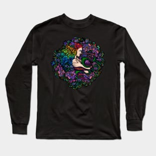 Avenging Eve (stained glass) Long Sleeve T-Shirt